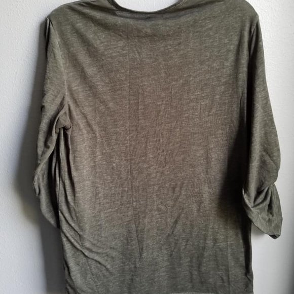 Maroon & Gray H&M Top Bundle w/Buttoned Sleeve, S - Picture 9 of 10